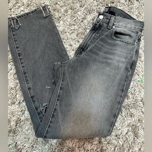 BDG Urban Outfitters Black‎ Wash Distressed Bootcut Mom Jean EUC Size 27